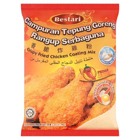 Bestari Fried Chicken Coating Hot & Spicy 20 Pack x 1kg